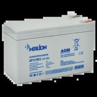 Акумуляторна батарея MERLION AGM GP1270F2 12В 7А•г