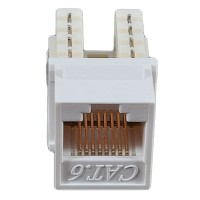 Модуль KeyStone RJ45 UTP, кат. 6, 110, Slim, W - 16.6 мм, білий EPNew EPNew 6KTVM-U0WH
