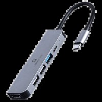 Док станція Cablexpert A-CM-COMBO5-03 USB-C 5-в-1
