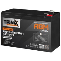 Свинцево-кислотна акумуляторна батарея TRINIX SUPER CHARGE 9А•ч 12В