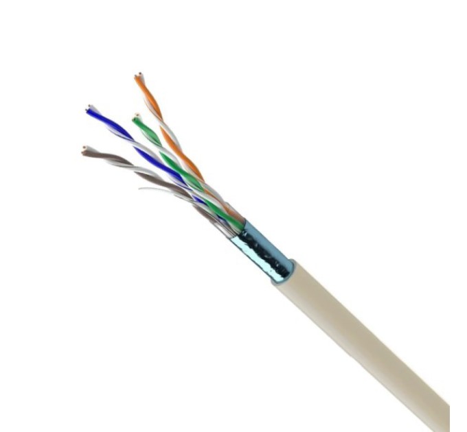 Кабель кручена пара ЗЗКМ (FTP мідь безгалоговий LSZH) Cat. 5e F/UTP LSZH 4х2х24 AWG (7091004) бухта 305м. купити.