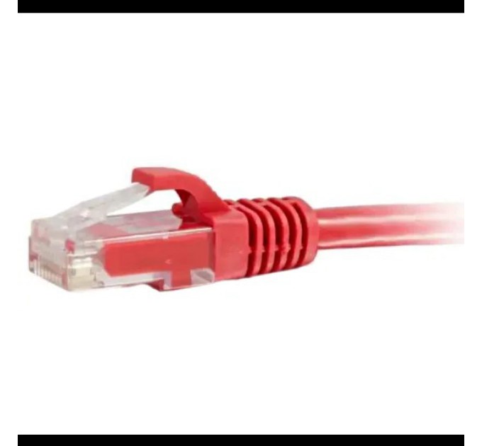 Патч-корд литий червоний UTP, RJ45 0,5m, кат. Hypernet 5Е PC-UTP-05M-RD