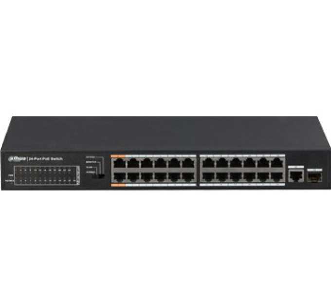 24-портовий POE комутатор DH-PFS3125-24ET-190 купити.