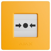 Сповіщувач Ajax Manual Call Point (Yellow) ручной беспроводной