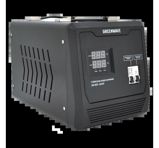 Стабілізатор напруги релейний клеммные колодки DC140-260V, AC220 Green Wave Mauser 5000VA (3500Вт) купити.