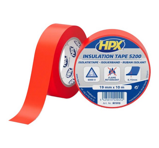 Стрічка ПВХ ізоляційна HPX IR1910 HPX5200 19мм х 10м купити.