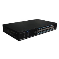 16-портовий 100M PoE+ 2 порта 1000M RJ45 UTP1218-PSB150
