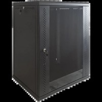 Шафа EServer 15U 600х500х773 стекло, черная