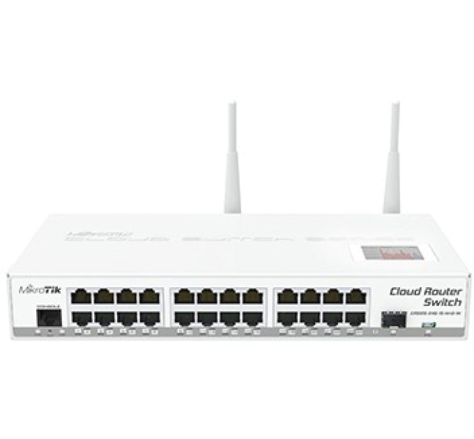 24-портовий керований Cloud комутатор з Wi-Fi MikroTik CRS125-24G-1S-2HnD-IN купити.