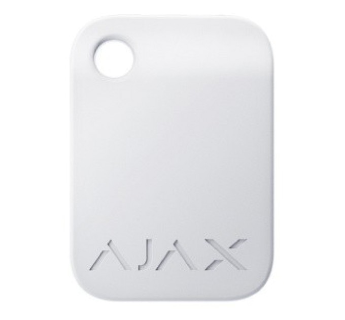 безконтактний брелок управління  Ajax Tag white (10pcs)