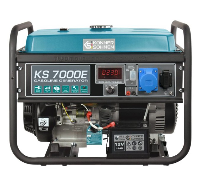 Генератор бензиновий 230В 5.5кВт електростартер Konner&Sohnen KS 7000E