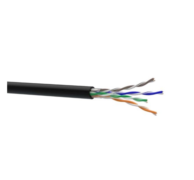 мідь зовнішній ЗЗКМ Кабель Cat. 5e U/UTP 4x2x24 AWG PE (К)(70910031) бухта 500м.