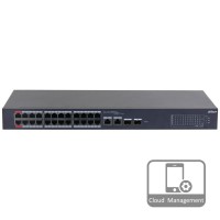 Комутатор 24 порти керований Dahua DH-CS4226-24ET-375 PoE Комутатор 24 порти керований Dahua DH-CS4226-24ET-375 PoE