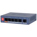 Комутатор 4 порти керований Dahua DH-CS4006-4ET2GT-60 PoE купити.