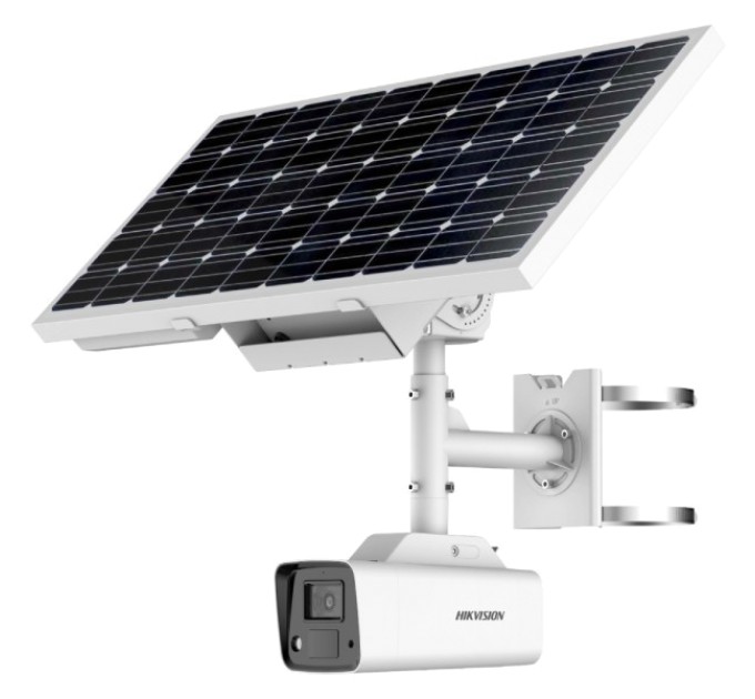 IP відеокамера Hikvision DS-2XS2T47G1-LDH/4G/C18S40 EU 4МП (4мм) 4G с солнечной панелью купити.