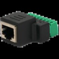 Роз'єм RJ-45(F) (8 контактов) с клеммами под кабель купити.