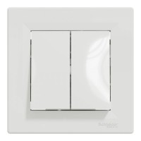 Вимикач 2-кл. білий прохідний Schneider Electric ASFORA EPH0600121