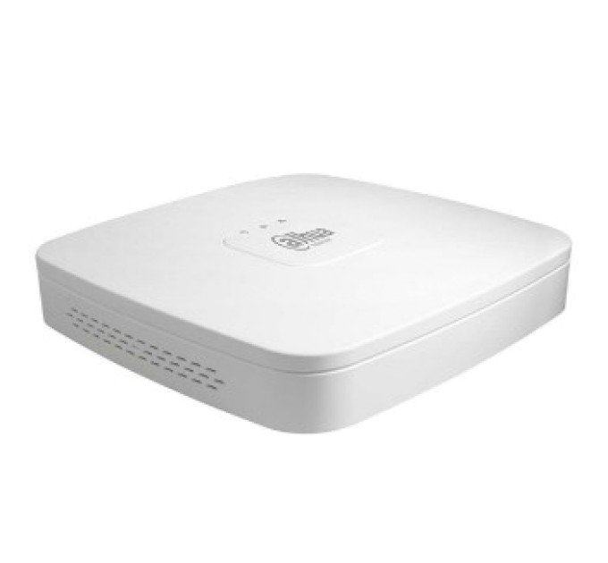 4-канальний Smart 4K NVR c PoE комутатором на 4 порти DHI-NVR2104-P-4KS2 купити.