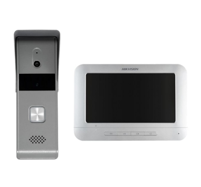 Комплект домофон + виклична панель Hikvision DS-KIS203T купити.