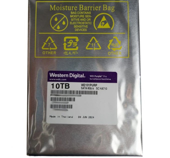 Жорсткий диск внутрішній Western Digital Purple Pro WD101PURP 10Тб купити.