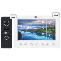 Комплект відеодомофону Neolight KAPPA+ HD WF + PRIME FHD Black с уголком