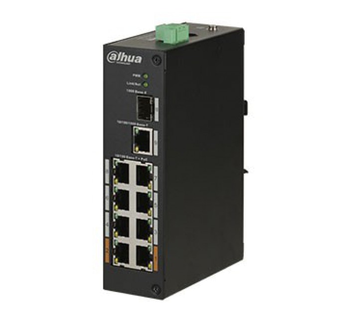 Комутатор 8 портів некерований Dahua DH-PFS3110-8ET-96 POE купити.