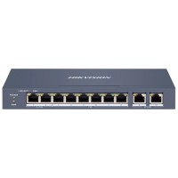 Комутатор 10 портів керований Hikvision DS-3E1310HP-EI