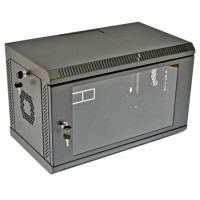 Шафа акрилове скло, чорна 6U, 600х350х373 мм