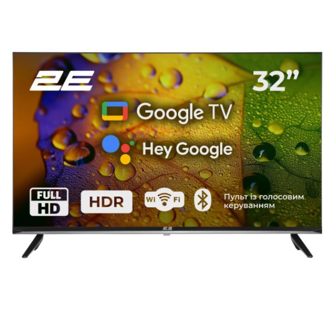 Телевізор 2E 32A07KF 32" дюйма 1920x1080 Google TV купити.