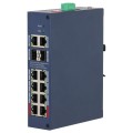 Комутатор 12 портів керований Dahua DH-CHS4212-8GT-110 PoE купити.