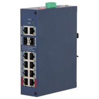Комутатор 12 портів керований Dahua DH-CHS4212-8GT-110 PoE