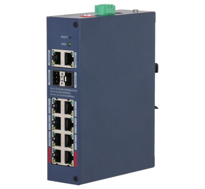 Комутатор 12 портів керований Dahua DH-CHS4212-8GT-110 PoE купити.