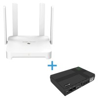 Комплект маршрутизатор та джерело безперебійного живлення VIA Energy Mini UPS 2.0 + RG-EW1800GX PRO