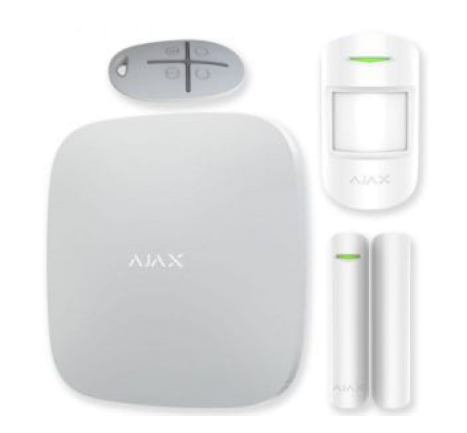 Комплект бездротової сигналізації Ajax Ajax HubKit Plus (white)