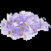 Конектор Merlion RJ-45 8P8C UTP Cat-5 (100 шт/уп.) Q100 Violet